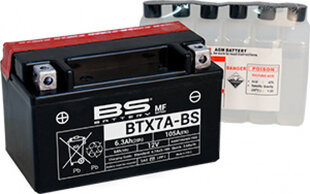 Akumulators BS-Battery BTX7A-BS 12V 6.3Ah cena un informācija | Moto akumulatori | 220.lv
