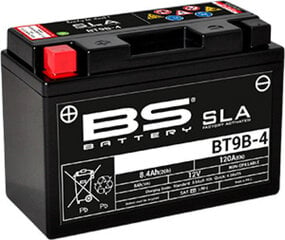 Akumuliatorius BS-Battery BT9B-4 12V 8.4Ah cena un informācija | Moto akumulatori | 220.lv