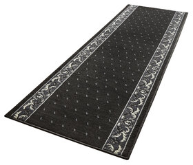 Ковровая дорожка Hanse Home Basic Floret Black, 80x400 см   цена и информация | Ковры | 220.lv