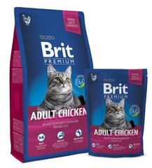 BRIT PREMIUM CAT ADULT CHICKEN 8KG KAĶIEM cena un informācija | Sausā barība kaķiem | 220.lv