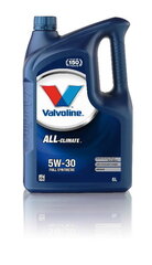 Масло для двигателя Valvoline ALL CLIMATE 5W30, 5л цена и информация | Моторное масло | 220.lv