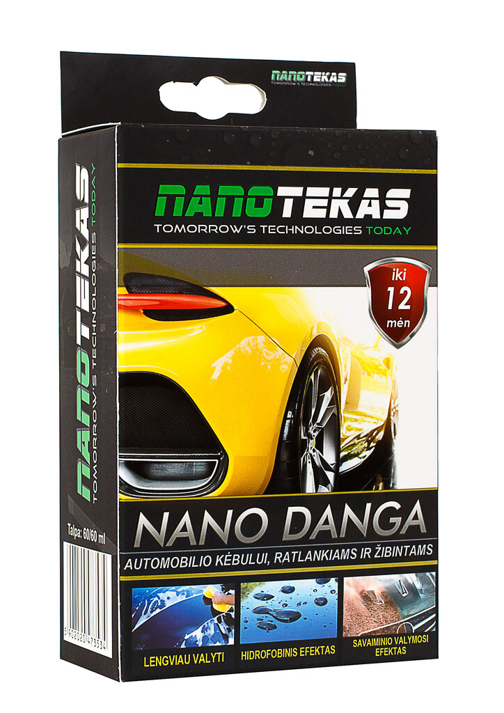 NANO Blīvēšanas līdzeklis virsbūvei (60 ml) cena un informācija | Auto ķīmija | 220.lv