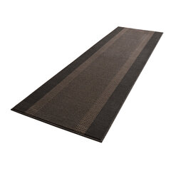 Paklāja celiņš Hanse Home Basic Band Brown, 80x400 cm cena un informācija | Paklāji | 220.lv