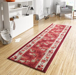 Paklāja celiņš Hanse Home Basic Cube Red, 80x450 cm цена и информация | Ковры | 220.lv