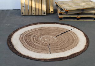 Hanse Home paklājs Tree Trunk Brown, 133x133 cm cena un informācija | Paklāji | 220.lv