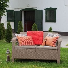 Садовый диван двухместный Corfu Love Seat, бежевый цена и информация | скамейка со столиком | 220.lv