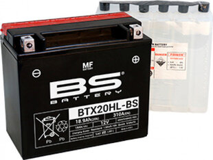 Akumuliatorius BS-Battery BTX20HL 12V 18.9Ah akumuliatorius cena un informācija | Moto akumulatori | 220.lv