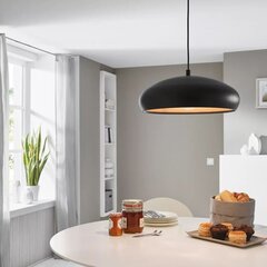 EGLO griestu lampa Mogano 1, melna/vara krāsā, 94605 цена и информация | Люстры | 220.lv