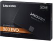 Samsung 860 EVO 500GB SATA3 (MZ-76E500B/EU) cena un informācija | Iekšējie cietie diski (HDD, SSD, Hybrid) | 220.lv