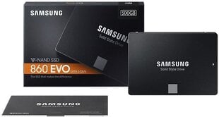 Samsung 860 EVO 500GB SATA3 (MZ-76E500B/EU) цена и информация | Внутренние жёсткие диски (HDD, SSD, Hybrid) | 220.lv