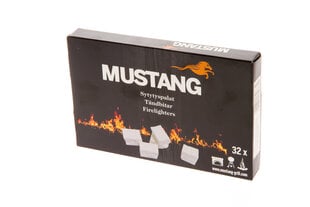 Розжиг MUSTANG 32 шт. цена и информация | Древесный уголь, брикеты, средства для розжига | 220.lv