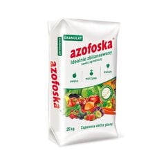 Гранулированное универсальное удобрение Azofoska, 25 кг цена и информация | Рассыпчатые удобрения | 220.lv