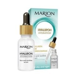 Serums sejas un kakla mitrināšanai ar hialuronu Marion, 20 ml цена и информация | Сыворотки для лица, масла | 220.lv