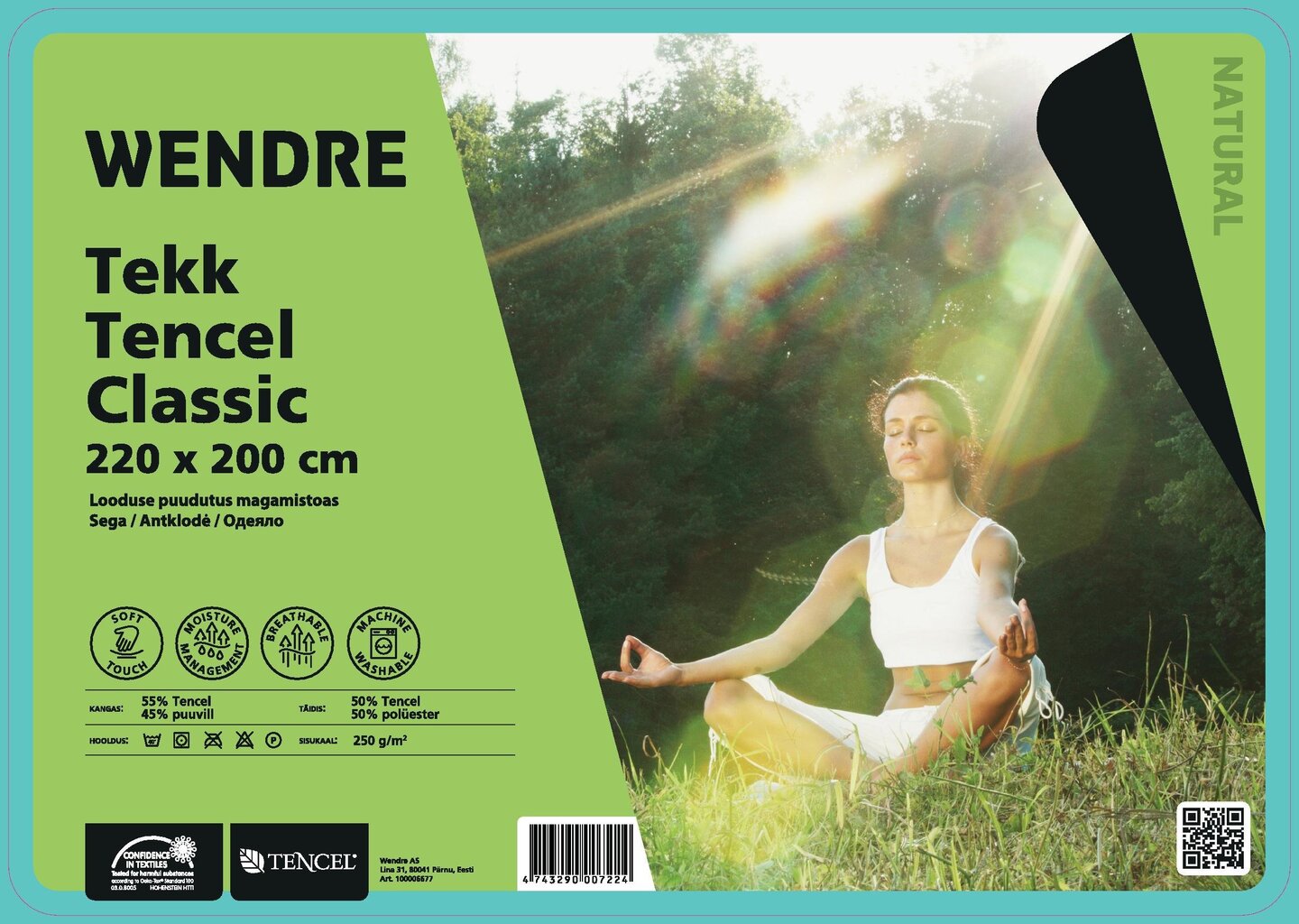 Wendre sega Tencel Classic, 200 x 220 cm цена и информация | Segas | 220.lv