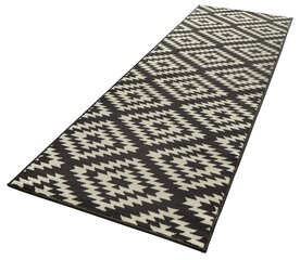 Hanse Home paklājs-celiņš Nordic Black, 80x450 cm cena un informācija | Paklāji | 220.lv