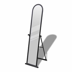 Большое прямоугольное напольное зеркало, черное цена и информация | Зеркальца | 220.lv