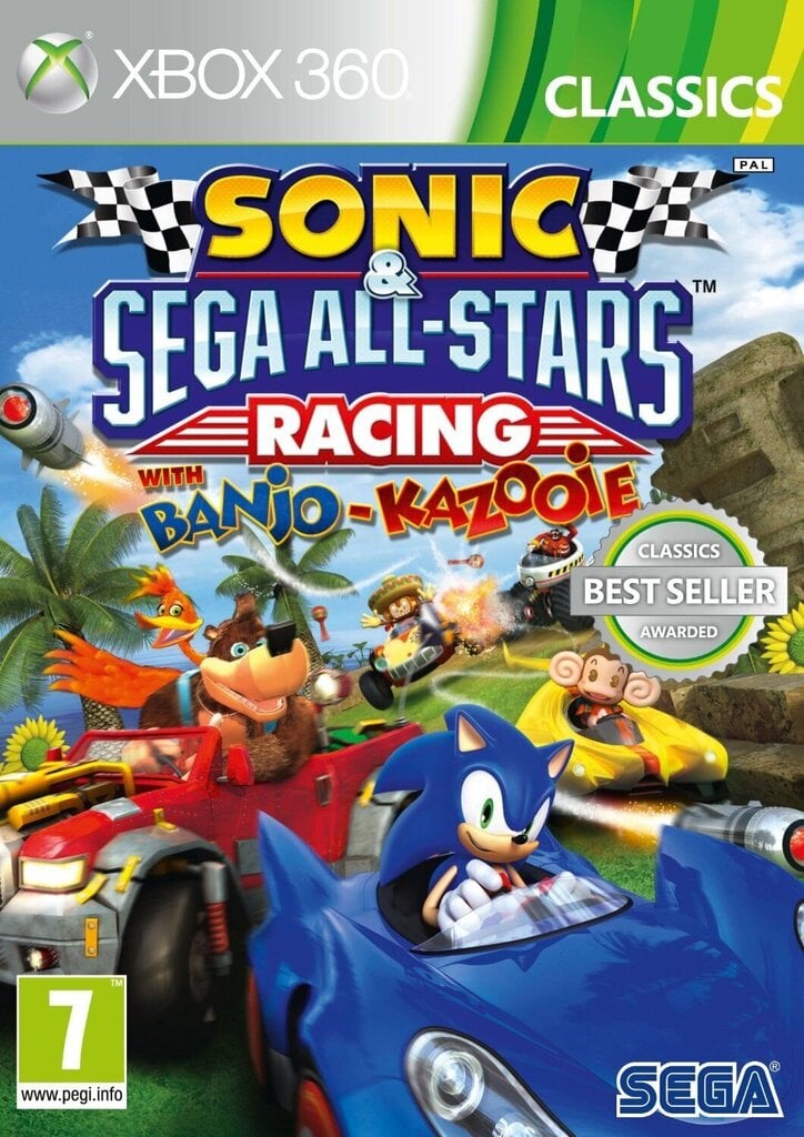Gra Xbox 360 SONIC & SEGA ALL STARS RACING cena un informācija | Datorspēles | 220.lv