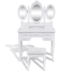 Игрушечный туалетный столик со стульчиком и 3 зеркалами цена и информация | Туалетные столики | 220.lv