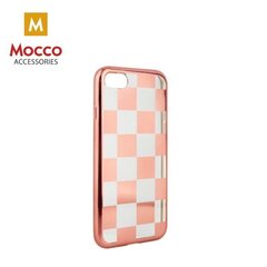 Apsauginis dėklas Mocco ElectroPlate Chess Case, skirtas Apple iPhone 6 Plus / 6S Plus rožiniai - auksinis цена и информация | Чехлы для телефонов | 220.lv