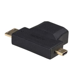 Адаптер Akyga HDMI F / MINI HDMI M + MICRO HDMI M AK-AD-23 цена и информация | Аксессуары для телевизоров и Smart TV | 220.lv