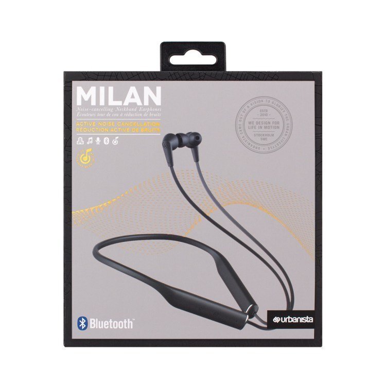 Urbanista Milan Premium Bluetooth 4.1 IPX4 ANC Black cena un informācija | Austiņas | 220.lv