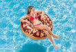 Inflatable Pool Float Intex Donut (114 Cm) цена и информация | Piepūšamās rotaļlietas un pludmales preces | 220.lv