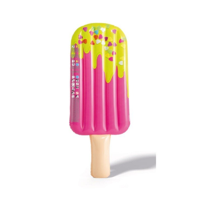 Piepūšamais plosts Intex Cool Me Down Popsicle, 191x76 cm cena un informācija | Piepūšamās rotaļlietas un pludmales preces | 220.lv