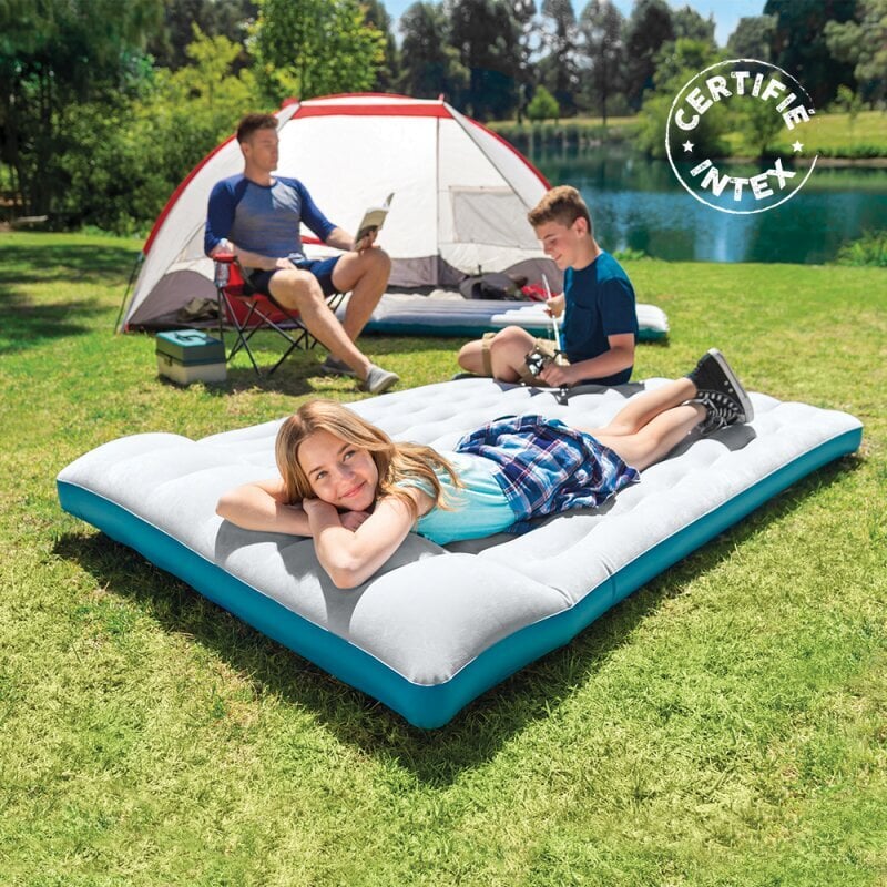 Piepūšamais matracis Intex Camping, 127x193x24 cm cena un informācija | Piepūšamie matrači un mēbeles | 220.lv