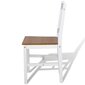 vidaXL virtuves krēsli, 2 gab., balti, priedes koks цена и информация | Virtuves un ēdamistabas krēsli | 220.lv