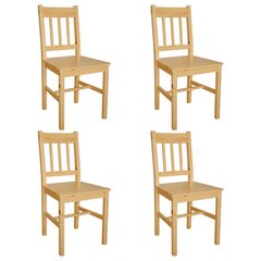 Обеденные стулья, коричневые, 4 шт. цена и информация | Стулья для кухни и столовой | 220.lv