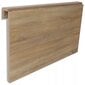 vidaXL pie sienas stiprināms galds, 100x60 cm, saliekams, ozolkoka cena un informācija | Dārza galdi | 220.lv