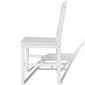 vidaXL virtuves krēsli, 6 gab., balti, priedes koks цена и информация | Virtuves un ēdamistabas krēsli | 220.lv