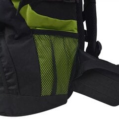 Походный рюкзак XXL, 75 л, черный и зеленый цена и информация | Туристические, походные рюкзаки | 220.lv