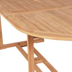 vidaXL Садовый стол, массив тикового дерева, 180x90x75 см цена и информация | Столы для сада | 220.lv