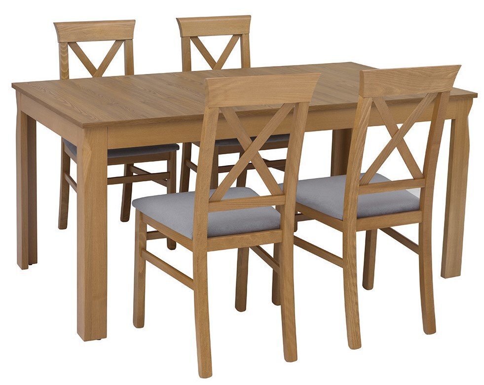 Pusdienu galds Bergen 160, brūns cena un informācija | Virtuves galdi, ēdamgaldi | 220.lv