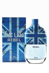 Tualetes ūdens FCUK Rebel EDT vīriešiem 100 ml cena un informācija | Vīriešu smaržas | 220.lv