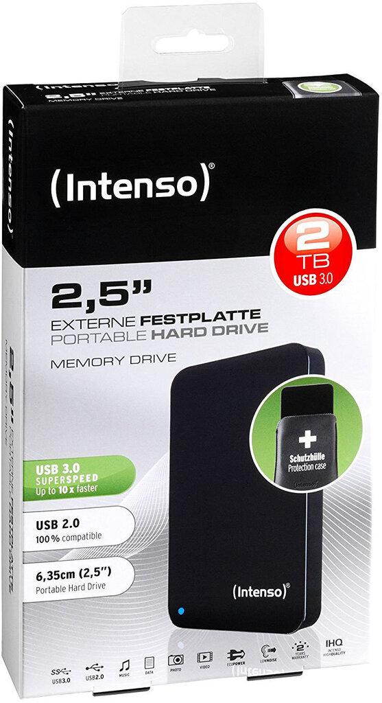 Intenso Memory Drive 2.5'' 2TB USB 3.0 цена и информация | Ārējie cietie diski | 220.lv