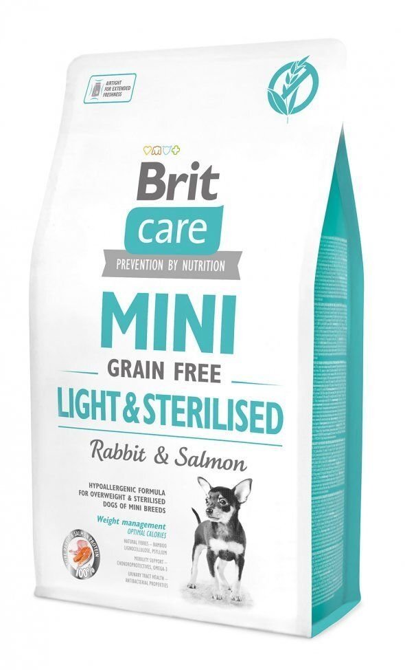 Sausā Barība Suņiem Brit Care Mini Light&Sterilised, 2 Kg cena un informācija | Sausā barība suņiem | 220.lv