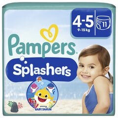 Autiņbiksītes - biksītes PAMPERS Pants Splashers, 4 izmērs 9 - 15 kg, 11 gab. цена и информация | Подгузники | 220.lv