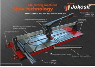Плиткорез JOKOSIT PROFI CUT MAX (900 мм) цена и информация | Механические инструменты | 220.lv