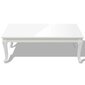 vidaXL kafijas galdiņš, 115x65x42 cm, spīdīgi balts cena un informācija | Žurnālgaldiņi | 220.lv