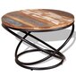 vidaXL kafijas galdiņš, 60x60x40 cm, pārstrādāts koks cena un informācija | Žurnālgaldiņi | 220.lv