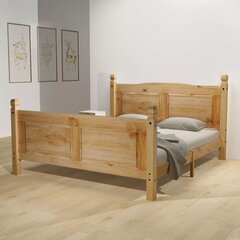 vidaXL gulta ar atmiņas efekta matraci, Meksikas priežkoks, 160x200 cm cena un informācija | Gultas | 220.lv