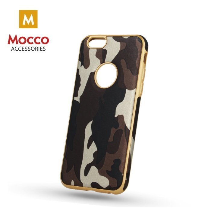 Silikona telefona maciņš Mocco Army Back Case, piemērots Samsung A320 Galaxy A3 (2017) telefonam, brūns цена и информация | Telefonu vāciņi, maciņi | 220.lv