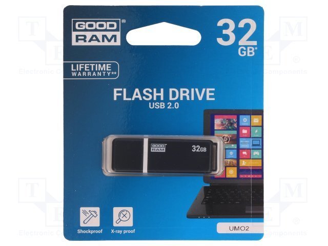 Zibatmiņa GOODRAM UMO2-0320E0R11, 32GB cena un informācija | USB Atmiņas kartes | 220.lv