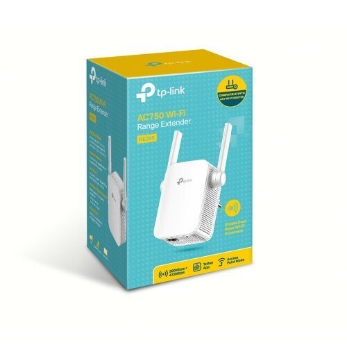 TP-LINK RE205 цена и информация | Wi-Fi pastiprinātāji | 220.lv