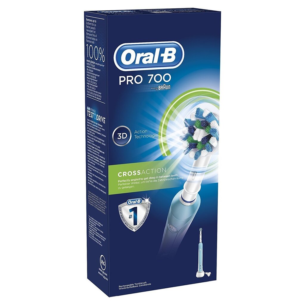 Oral-B Braun 700 Cross Action цена и информация | Elektriskās zobu birstes | 220.lv