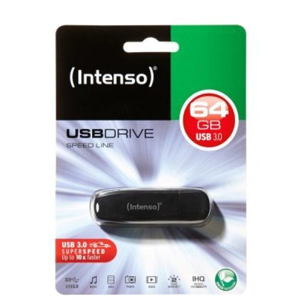 Zibatmiņa USB INTENSO 3533490 USB 3.0, 64 GB цена и информация | USB Atmiņas kartes | 220.lv