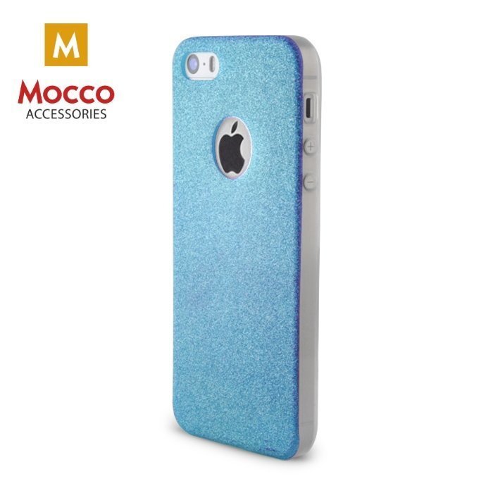 Telefona maciņš Mocco Glitter Ultra Back Case 0.3 mm, piemērots Samsung A510 Galaxy A5 (2016) telefonam, zils cena un informācija | Telefonu vāciņi, maciņi | 220.lv