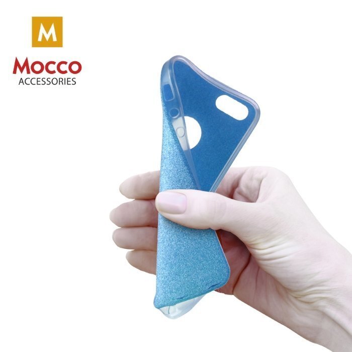 Telefona maciņš Mocco Glitter Ultra Back Case 0.3 mm, piemērots Samsung A510 Galaxy A5 (2016) telefonam, zils cena un informācija | Telefonu vāciņi, maciņi | 220.lv